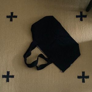 Los Angeles Apparel Carry All Zip Tote in Black, 100% Cotton